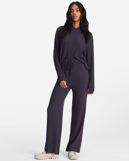 4 So Easy Elastic-Waist Knit Pants Black ABJNP00299 Billabong