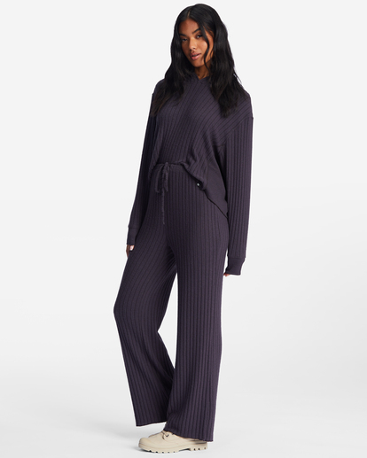 2 So Easy Elastic-Waist Knit Pants Black ABJNP00299 Billabong