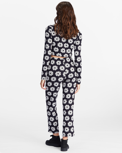 4 Keep It Straight High-Waisted Knit Pants Black ABJNP00305 Billabong