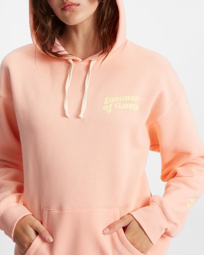 3 Hello Summer Pullover Hoodie Pink ABJSF00264 Billabong