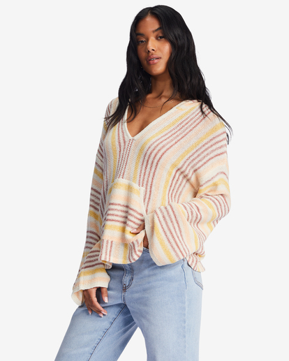 1 Baja Beach Hooded Sweater Yellow ABJSW00125 Billabong