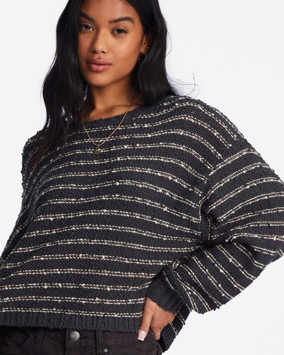 3 She's A Trip Crewneck Sweater Black ABJSW00201 Billabong