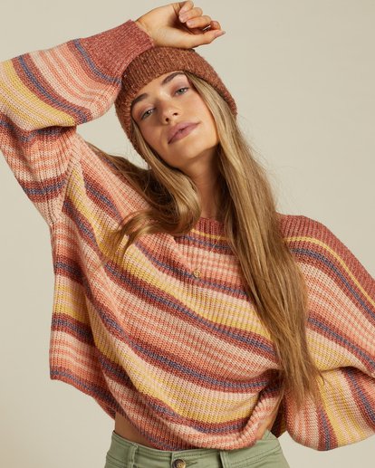0 Spaced Out Pullover Sweater Orange ABJSW00202 Billabong