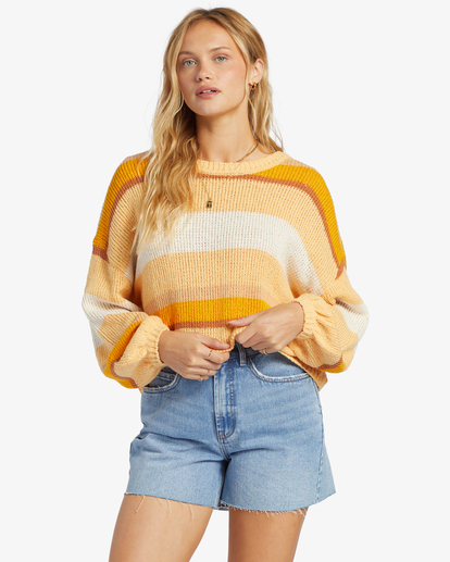 1 Sol Time - Pull à manches longues pour Femme Orange ABJSW00269 Billabong