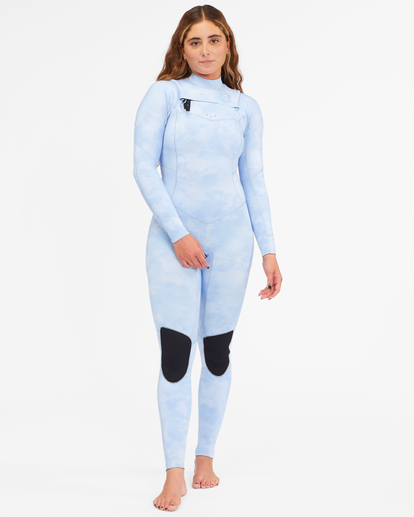 0 3/2 Salty Dayz Chest Zip Full Wetsuit Blue ABJW100121 Billabong