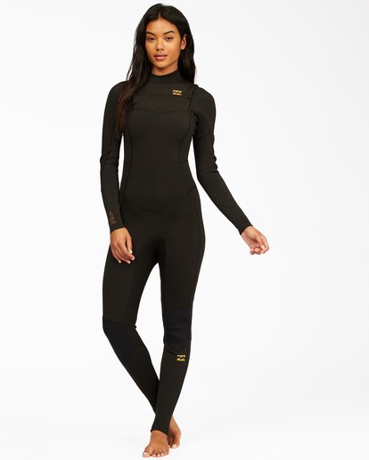 0 3/2 Synergy Chest Zip Full Wetsuit Black ABJW100129 Billabong