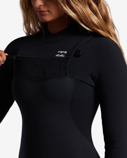 3 3/2 Furnace Comp Chest Zip Wetsuit Black ABJW100146 Billabong