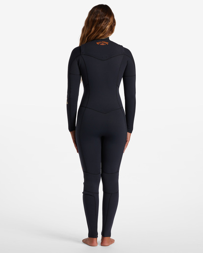 3 3/2 Salty Dayz Natural Chest Zip Wetsuit Black ABJW100160 Billabong