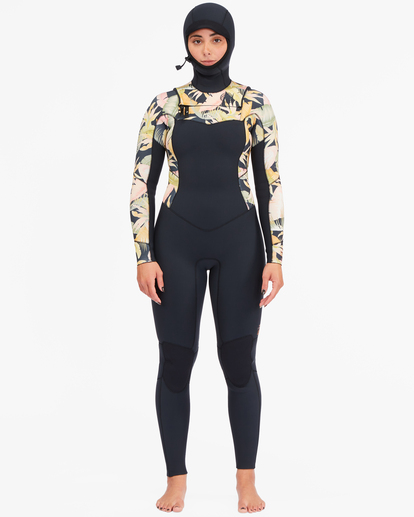 0 4/3 Salty Dayz Hooded Full Wetsuit Black ABJW200103 Billabong