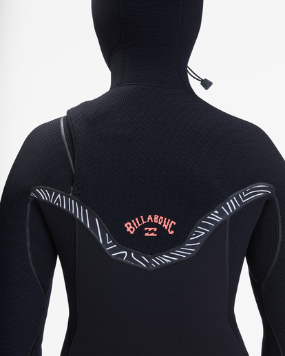 6 5/4 Furnace Chest Zip Hooded Wetsuit Black ABJW200104 Billabong