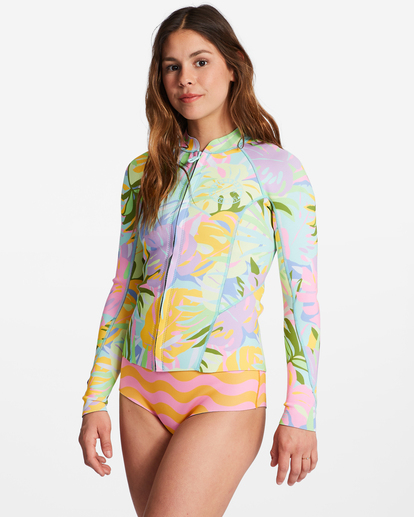 3 1mm Peeky Wetsuit Jacket Pink ABJW800100 Billabong