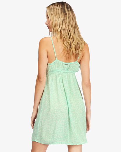 2 Feelin Blue Mini Slip Dress Green ABJWD00249 Billabong