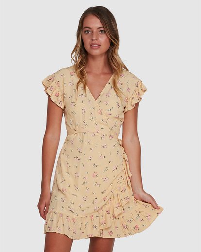 yellow billabong dress