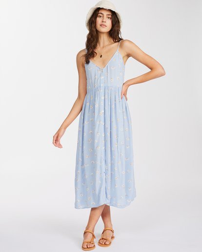 0 Venice Babe Midi Slip Dress Black ABJWD00355 Billabong