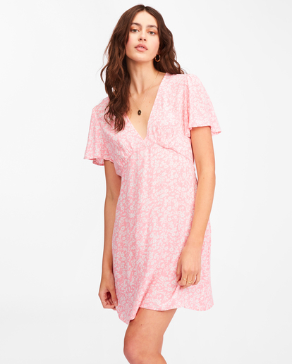 1 Short And Sweet Mini Dress Pink ABJWD00371 Billabong