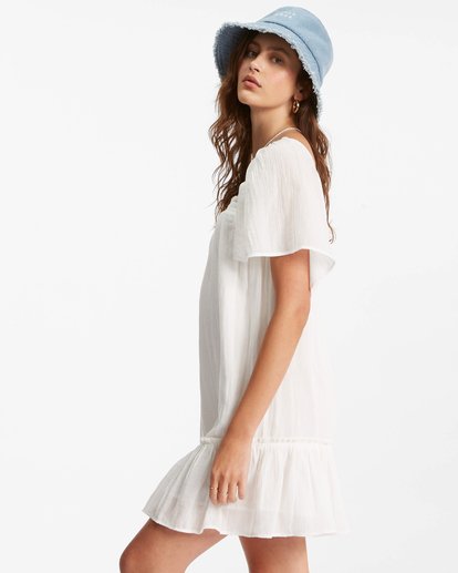 1 She's A Doll Babydoll Dress White ABJWD00432 Billabong