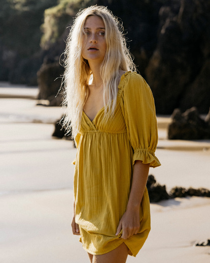 0 Perfect Paradise Babydoll Dress Yellow ABJWD00466 Billabong