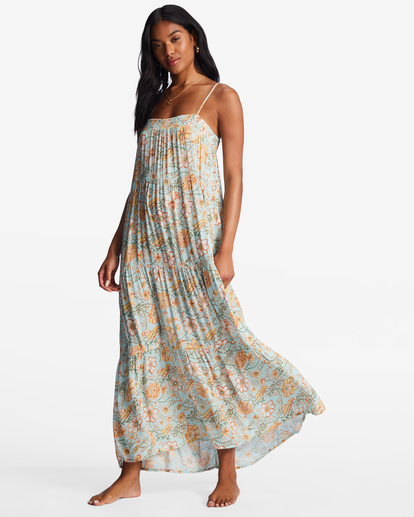 1 Distant Shores - Midi Dress for Women Blue ABJWD00532 Billabong