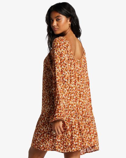 2 Lucky You - Babydoll Dress for Women Brown ABJWD00608 Billabong