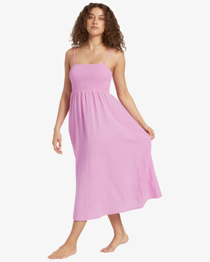 4 Off The Coast - Midi Dress for Women Pink ABJWD00688 Billabong