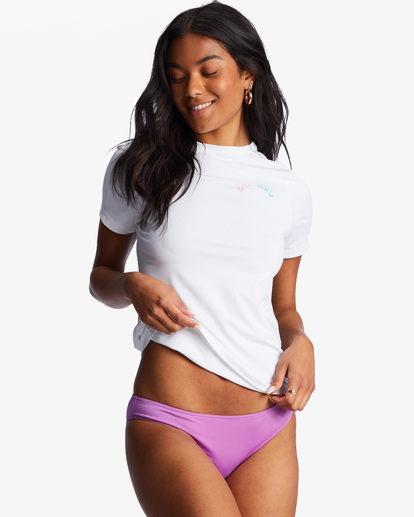 0 Core UPF 50 Short Sleeve Rashguard White ABJWR00231 Billabong