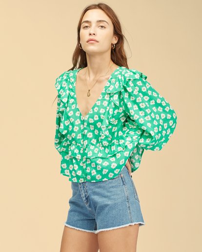 3 Wrangler Romance Me Top Green ABJWT00236 Billabong