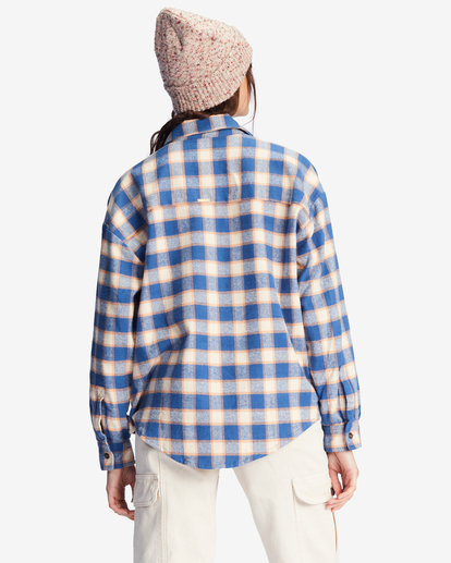 3 Easy Breezy Long Sleeve Button-Up Shirt Blue ABJWT00334 Billabong