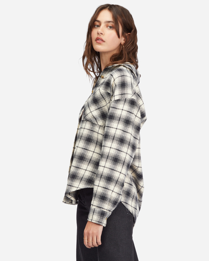 3 Easy Breezy Long Sleeve Button-Up Shirt Black ABJWT00334 Billabong