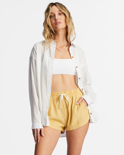 1 In The Tide Long Sleeve Shirt White ABJWT00381 Billabong