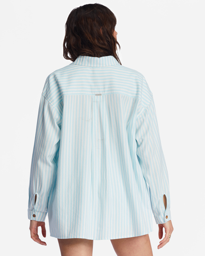 3 In The Tide Road Trippin Long Sleeve Shirt Blue ABJWT00382 Billabong