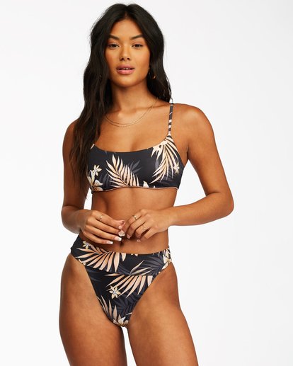 0 Safari Nights Reversible Skinny Mini Crop Bikini Top  ABJX300297 Billabong
