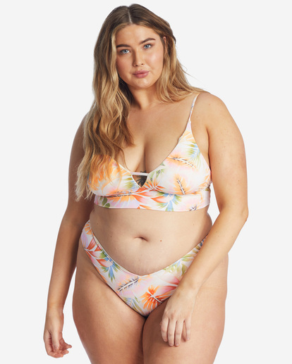 3 Island Calling V-Neck Bikini Top White ABJX300424 Billabong