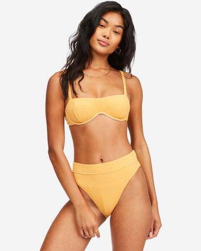 5 So Dazed Olivia Underwire Bikini Top Yellow ABJX300446 Billabong