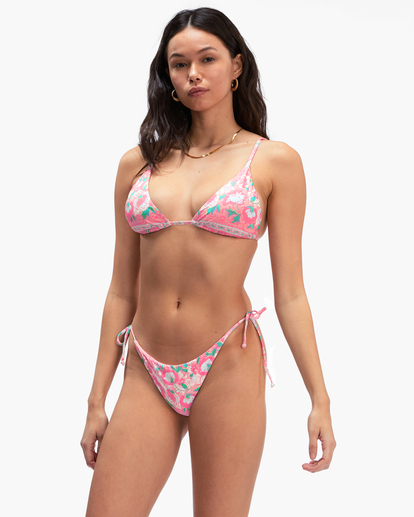 2 Secret Paradise Slide Tall Triangle Bikini Top Multicolor ABJX300567 Billabong