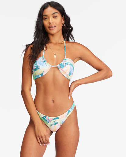 4 Rides And Tides Bandeau Reversible Bikini Top Multicolor ABJX300608 Billabong