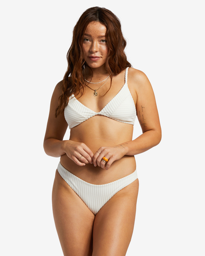 5 In The Loop Fixed Triangle Bikini Top White ABJX300678 Billabong