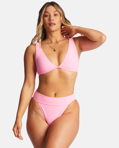 1 Tanlines Ava - Top de bikini deportivo para Mujer Rosa ABJX300765 Billabong