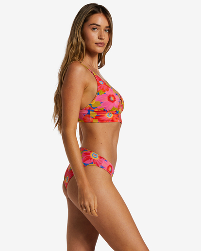 1 Sunny Coast V Neck Cami Bikini Top Multicolor ABJX300785 Billabong