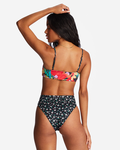 4 Islands Away Rev Zoe - Top crop de bikini reversible para Mujer Multicolor ABJX300820 Billabong