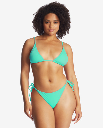 7 Sol Searcher Tie Side Tanga Bikini Bottoms Green ABJX400507 Billabong