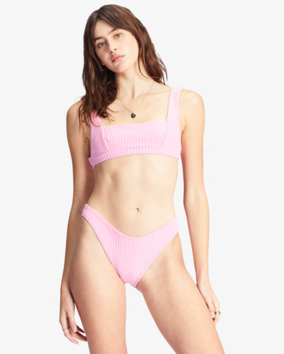 1 In The Loop Hike - Knappes Bikiniunterteil für Frauen Rosa ABJX400677 Billabong