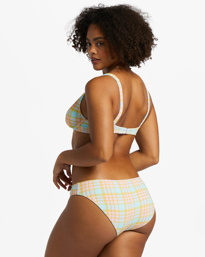 4 Check Please Lowrider - Bas de bikini coupe Medium pour Femme Multicouleurs ABJX400805 Billabong