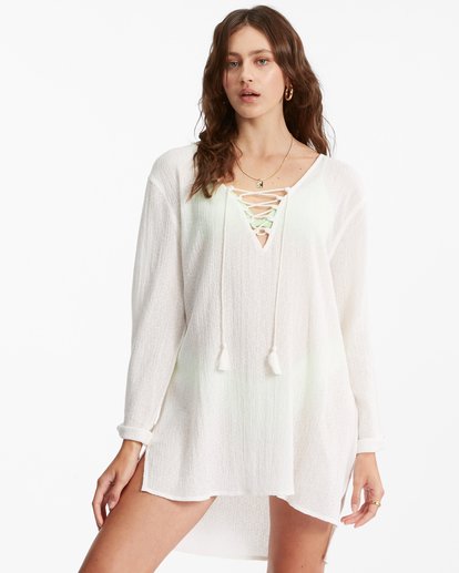 0 Blue Skies Mini Beach Cover-Up White ABJX600183 Billabong