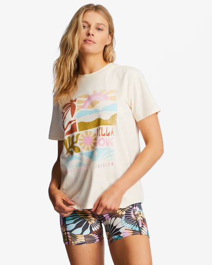 1 A/DIV - T-Shirt voor Dames White ABJZT00620 Billabong