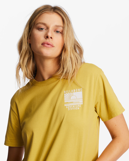 4 A/Div Tee Short Sleeve UPF 50 T-Shirt Yellow ABJZT00620 Billabong