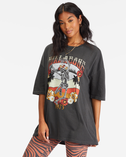 1 Full Moon Magic Boyfriend T-Shirt Black ABJZT00693 Billabong