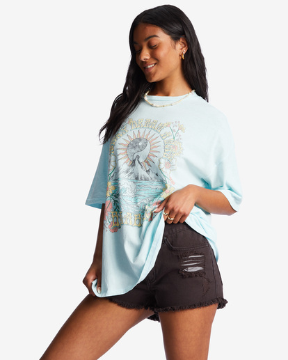 2 Daydream Away Oversized T-Shirt Blue ABJZT01028 Billabong
