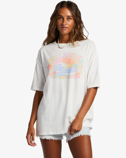 0 Salty Tour Oversized T-Shirt White ABJZT01138 Billabong