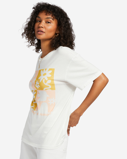 1 Days Of Summer Oversized T-Shirt White ABJZT01150 Billabong