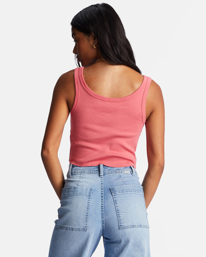 2 Keep Shining Cropped Tank Top Pink ABJZT01164 Billabong